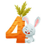 Number 4 and rabbit.